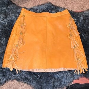 Leather skirt